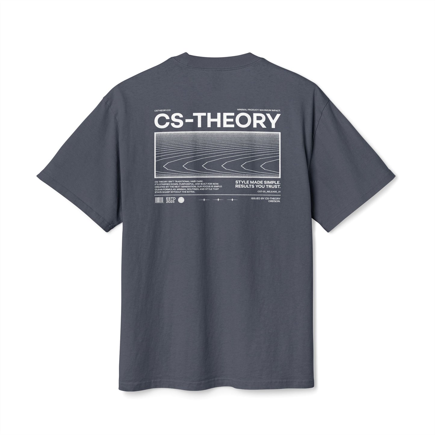 CS THEORY FADED BLUE T-SHIRT | ESSENTIAL
