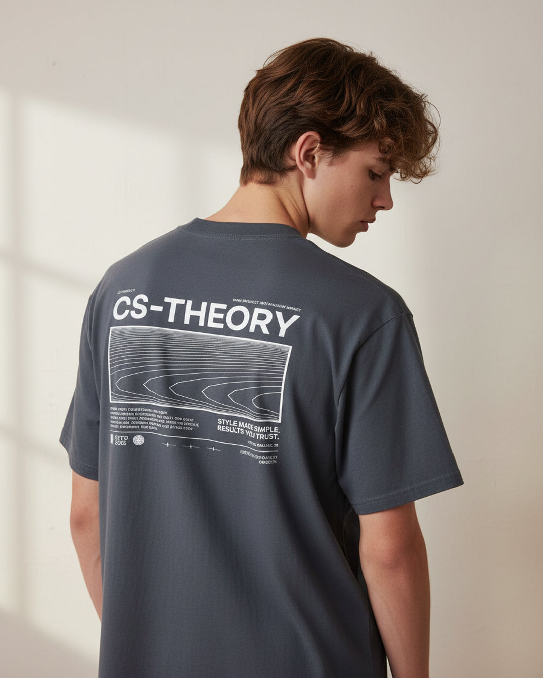 CS THEORY FADED BLUE T-SHIRT | ESSENTIAL