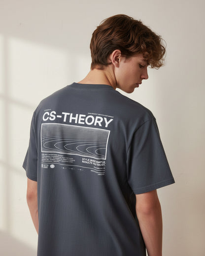 CS THEORY FADED BLUE T-SHIRT | ESSENTIAL