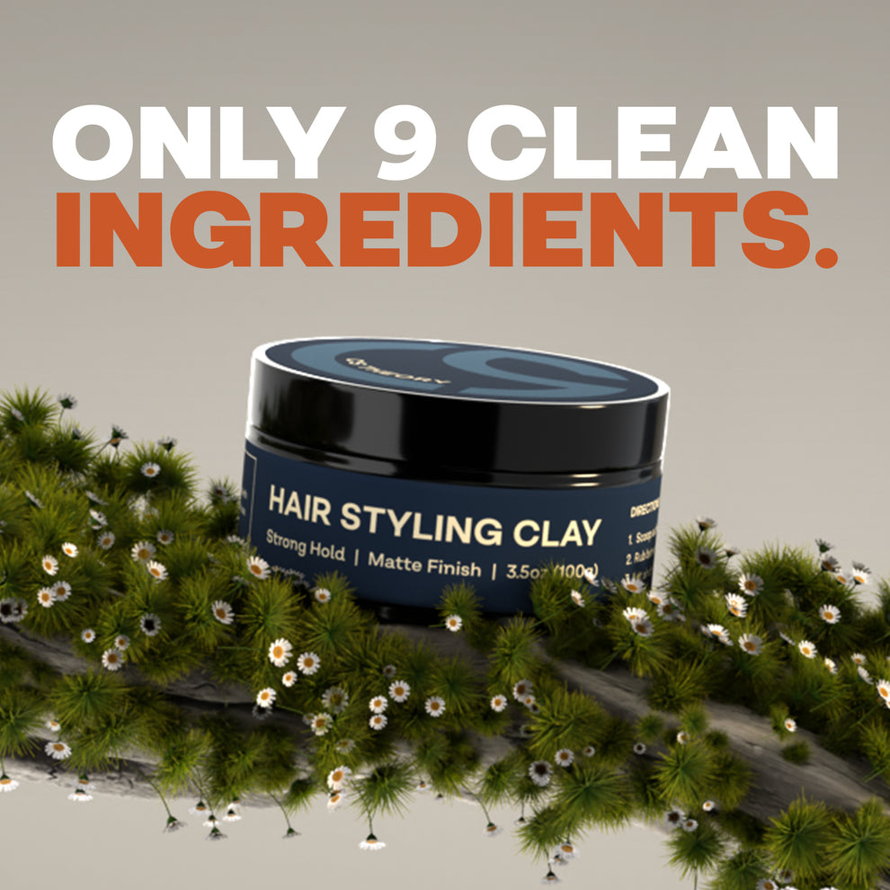 CS THEORY Hair Clay for Men | Strong Matte Hold – Beeswax & Biotin