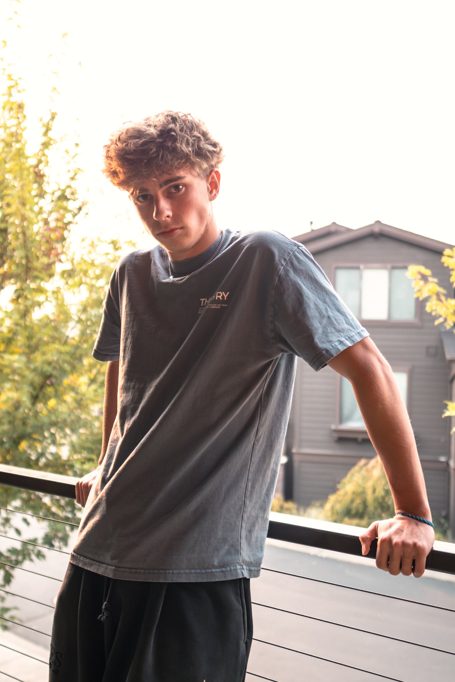 CS THEORY FADED BLUE T-SHIRT | ESSENTIAL