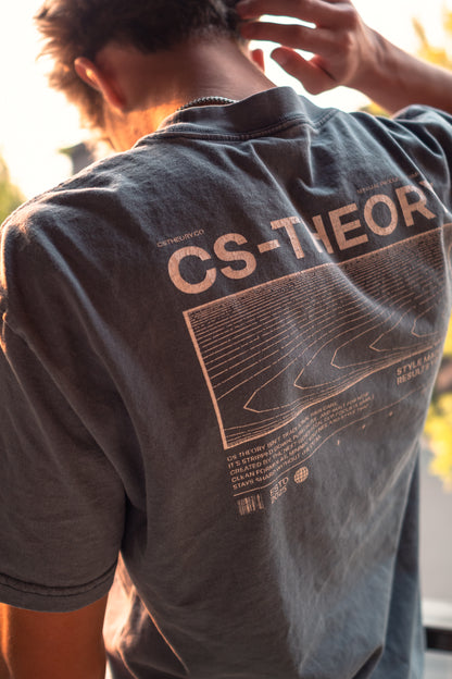 CS THEORY FADED BLUE T-SHIRT | ESSENTIAL